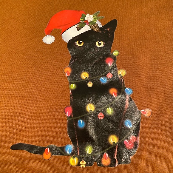 Christmas 🎄 Cat Sweatshirt - Picture 4 of 11